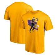 Men's Fanatics Anthony Davis Gold Los Angeles Lakers Pick \u0026 Roll T-Shirt